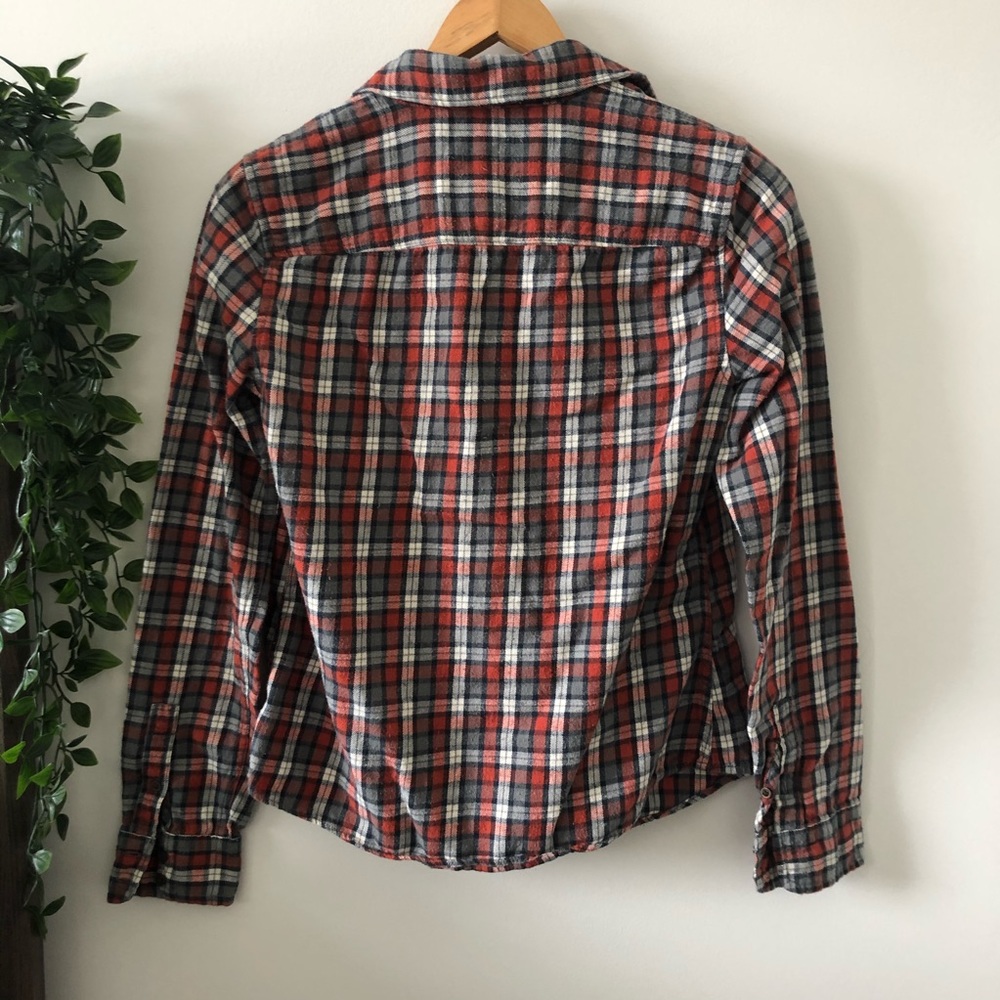❌SOLD❌ ⭐️3/$25 Orange Flannel - Picture 3 of 3